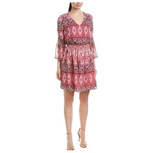Vince Camuto•Pink Paisley Printed Dress